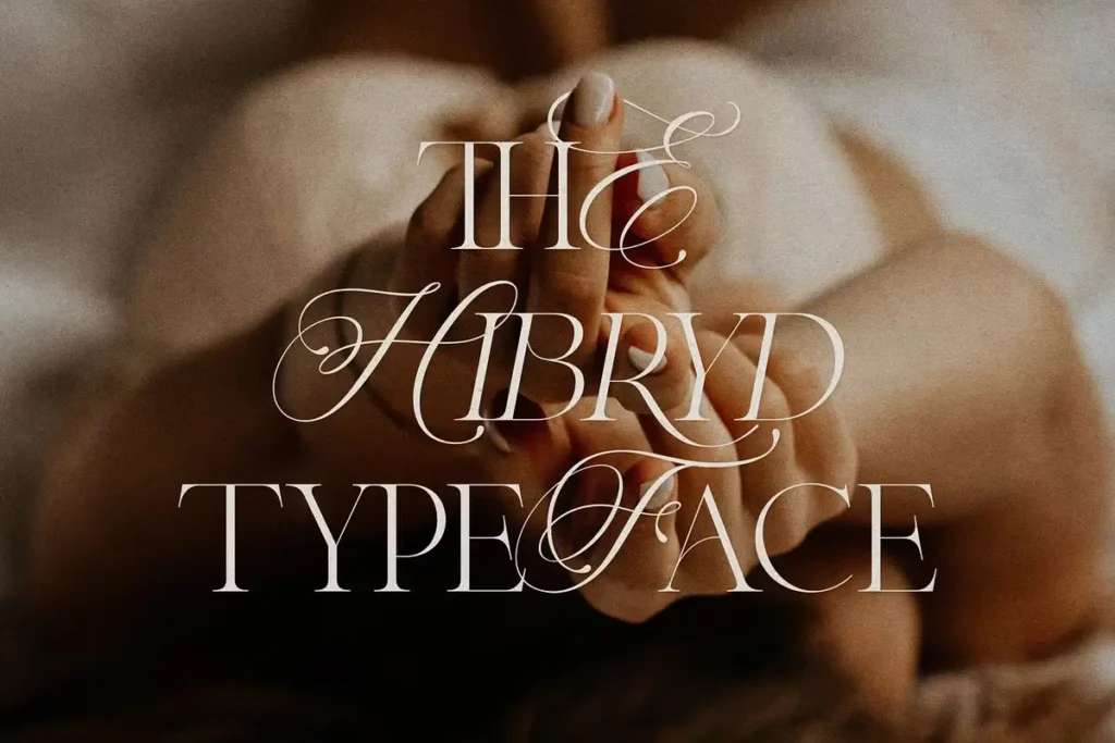 Beverly Hills font showcasing hybrid serif and calligraphy style